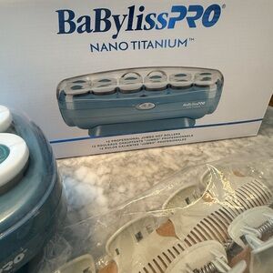 BaBylissPRO Nano Titanium Hair Rollers - Blue
